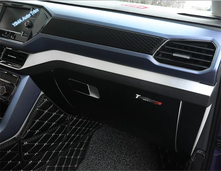 Window Switch Button / Head Light Adjust / Glove Storage Box Handle Buckle Cover Trim Fit For VW Volkswagen T-Cross 2019 - 2021