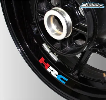 

Best selling modified motorcycle personality creative wheel accessories reflective inside side decals for HONDA HRC