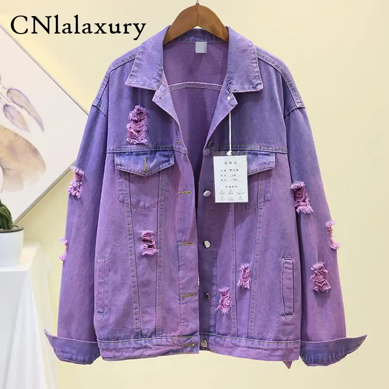 coloured jean jackets