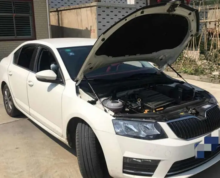 Карбоновое волокно для Skoda Octavia- автомобильный Стайлинг передний капот модифицирует газовые стойки Лифт поддержка газовые пружины амортизатор