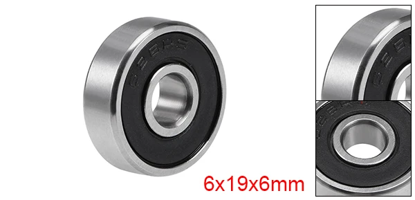 uxcell 1-20pcs 6mm I.D. Miniature Ball Bearings 6x19x6mm 8x16x5mm 6x19x6mm 6x22x7mm 606z 626z 636z 696z