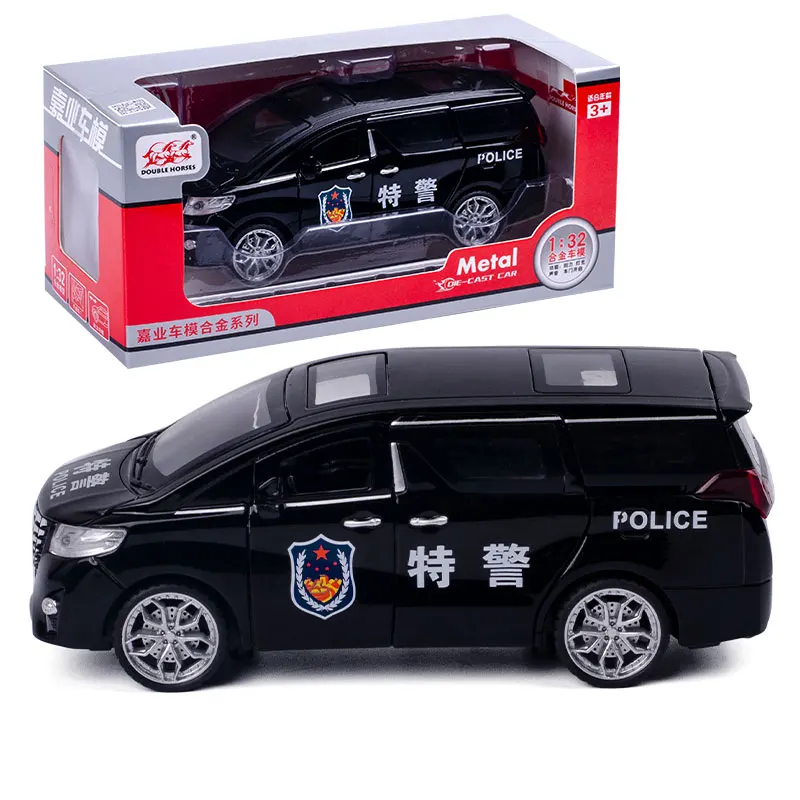 T Black send box Новая модель автомобиля Toyota Alphard MPV с высоким 1:32, модель автомобиля из сплава, модель 6, звуковой светильник с открытой дверью, детские игрушки - Цвет: T Black send box