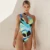 Sexy One Piece Swimsuit 2021 Swimwear Women Print One Shoulder Bodysuit Push Up Monokini Бразильский Купальник Летняя Пляжная одежда