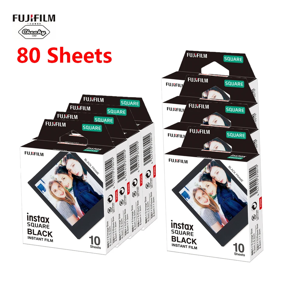 Оригинальная пленка Fujifilm Instax Mini 10 80 лист мини черная мгновенная для камеры