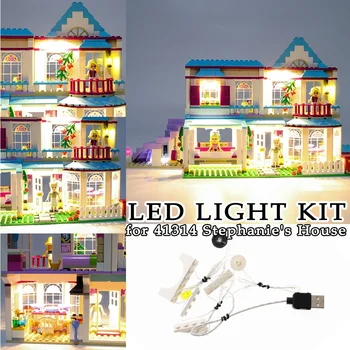 

LED Light Kit for 41314 Stephanie's House Decoration Moc Building Blocks Toys Bricks Decorative Lights USB Interface