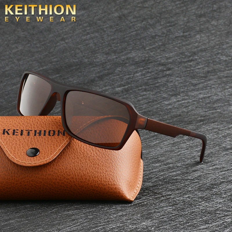 KEITHION, фирменный дизайн, поляризационные солнцезащитные очки, для мужчин, для вождения, оттенки, мужские, Ретро стиль, солнцезащитные очки для мужчин, летние, зеркальные, UV400