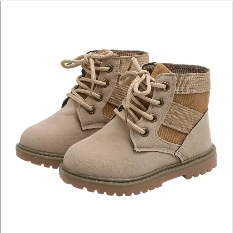 

Spring Autumn Children Ankle boots Winter Martin boots Boys Fashion Motorcycle Boots Lace-Up Rome Boots Kids Shoes