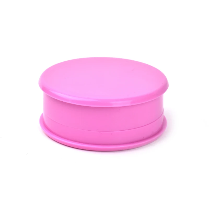 Pink Acrylic Plastic Grinder 2.25" X 3.6" Spice Herb Tobacco Grinder 4 Layers 