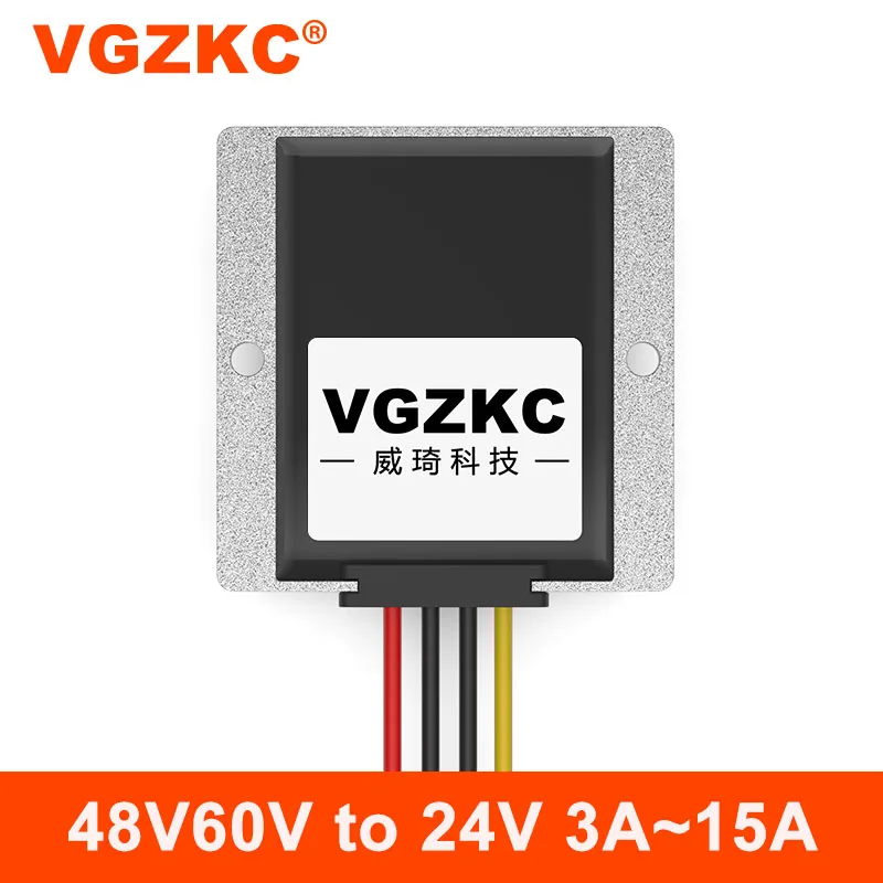 

48V60V to 24V 3A 5A 8A 10A 15A DC voltage regulator converter 30-72V to 24V automotive power supply buck module