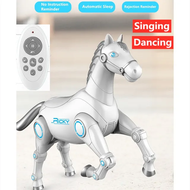 Voice Remote Control RC Smart Robot Animal Horse Intelligent Mechanical Horse With Dancing And Singing RC Toys For Boy Kids Gift 1