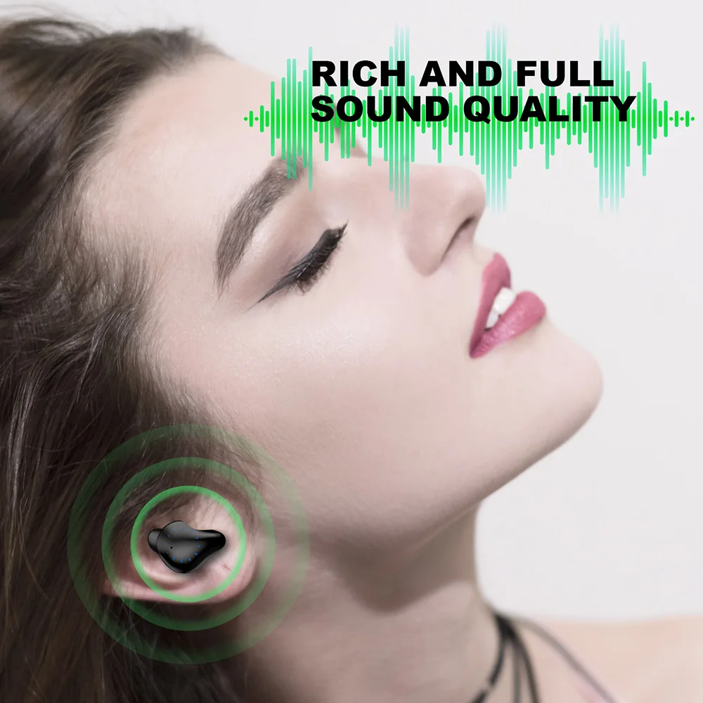 TWS Bluetooth наушники Airdots Hi-Fi стерео HD звук сенсорное управление 4000 мАч долгое время работы спортивные водонепроницаемые наушники