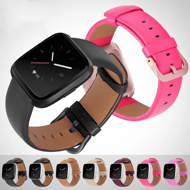 Suitable For Fitbit Versa 2 Leather Strap Versa Lite Imported Norwegian Leather Pure Highend
