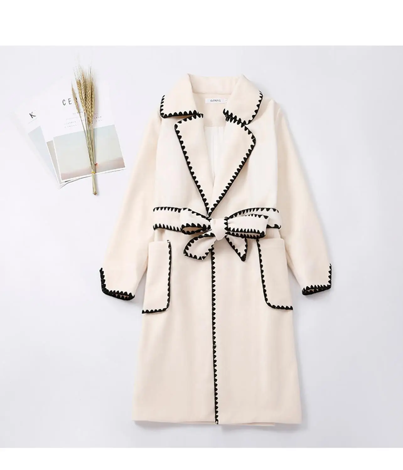 SMTHMA Лидер продаж Женское шерстяное пальто Высокое качество зимняя куртка женская тонкая шерстяная длинная кашемировая куртка кардиган элегантные куртки