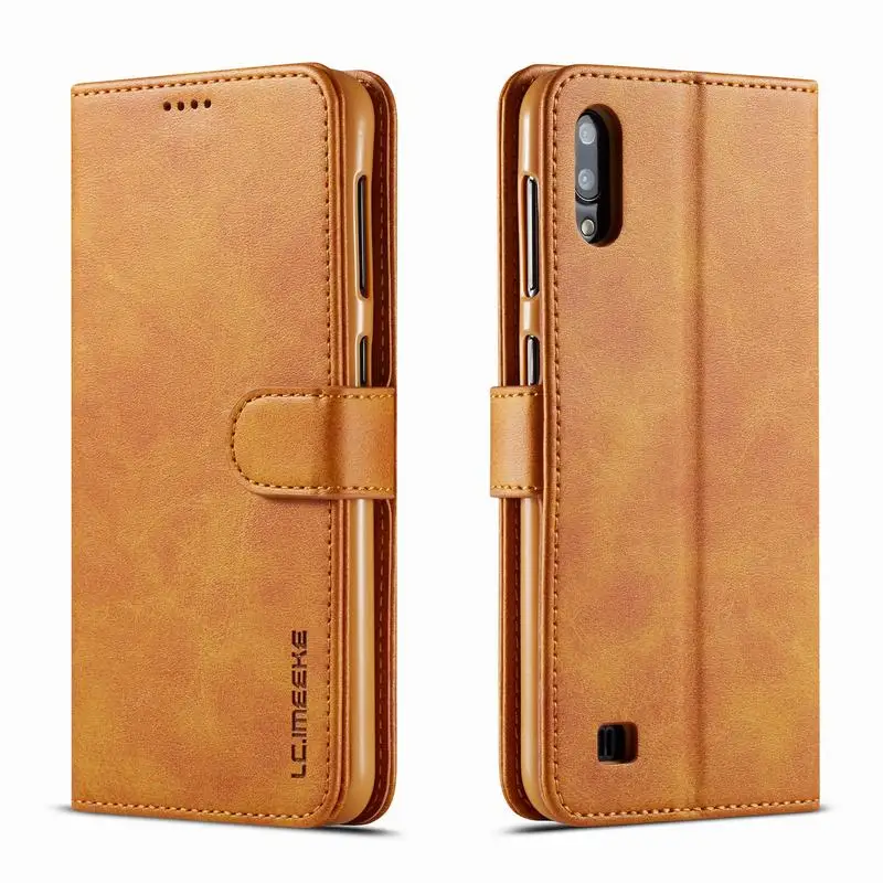 Luxury Vintage Leather Flip Wallet Phone Case with Magnetic Closure