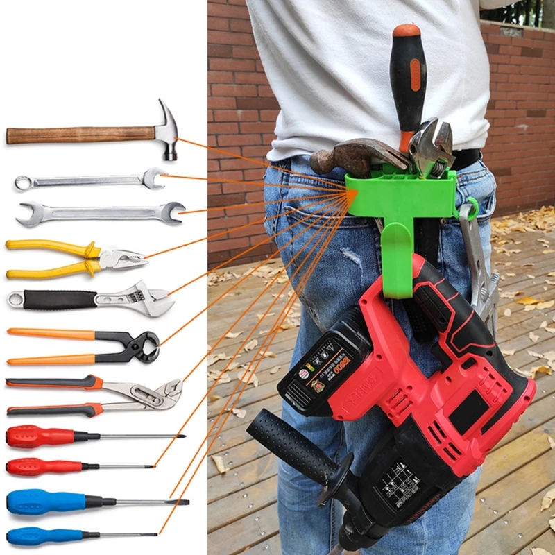 portable tool chest Electric Wrench Hanging Waist Rack Electrician Waist Rack Electric Drill Tool Kit Woodworker Bracket for Workers large tool chest