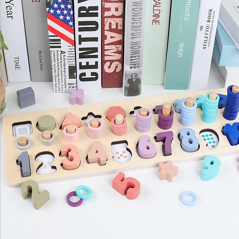 Children Eduactional Toy Multi-function Geometric Shape Cognition Match Baby Early Education Teaching Aids Math Toy For Children Children Eduactional Toy Multi-function Geometric Shape Cognition Match Baby Early Education Teaching Aids Math Toy For Children