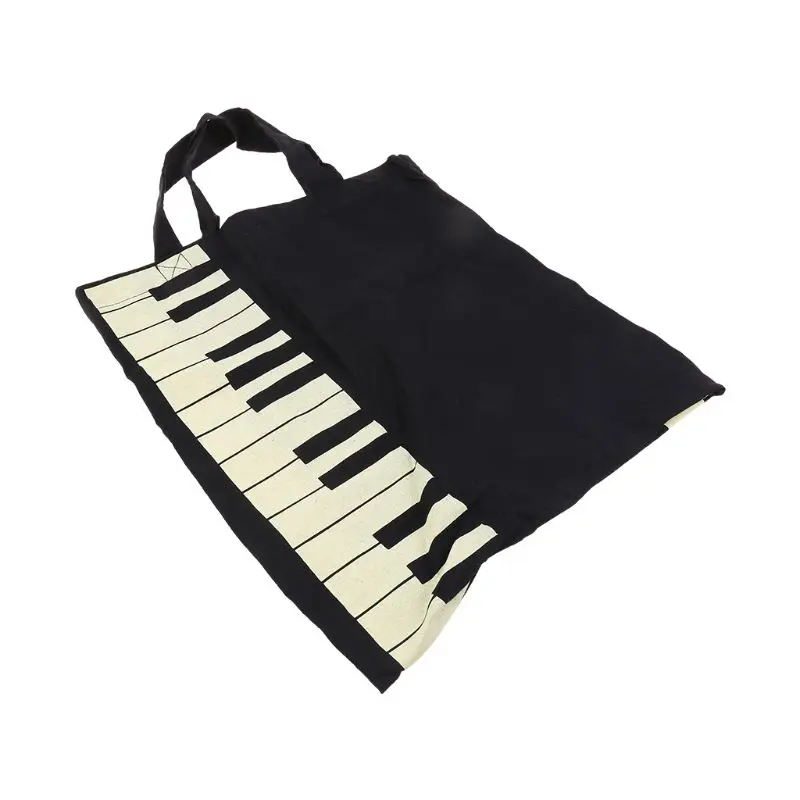 Music Handbag Piano Keys Tote Bag Shopping Bag