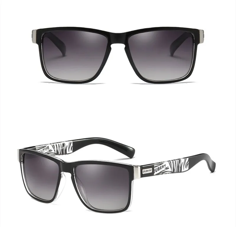 DUBERY, солнцезащитные очки для рыбалки, кемпинга, походов, поляризационные солнцезащитные очки, мужские солнцезащитные очки для мужчин, Ретро стиль, дешевые, Роскошные, фирменный дизайн - Цвет: C