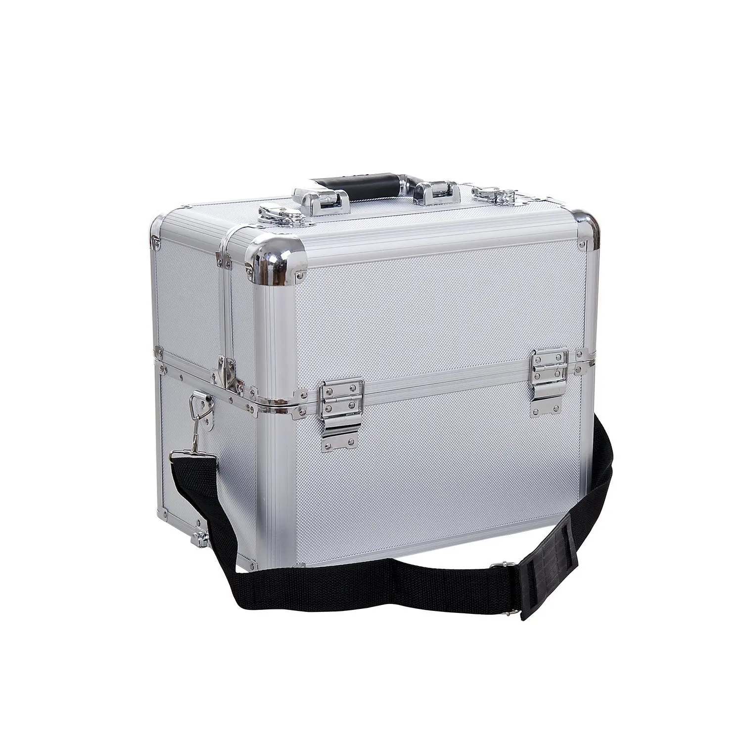 HOMCOM Maletin Maquillaje Profesional 35,5x23x86cm Maleta Trolley 4 Pisos 2  Ruedas Plateado Peluqueria Estetica - AliExpress Maletas y bolsas