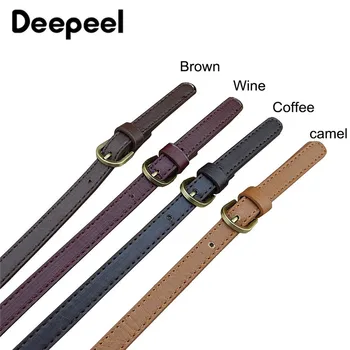 

Deepeel 2pcs 1.5cm Fashion Bags Leather Strap Double Alloy Pin Buckle Adjustable Length DIY Handmade Shoulder Strap Accessories