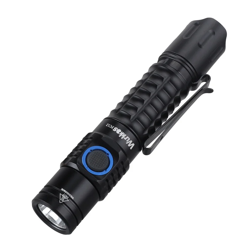 quality flashlights Wurkkos FC12 Rechargeable Torches Tactical Flashlights LED 18650 SFT40 2000lm ATR Power Indicator USB-C IPX8 EDC Camp Lighting custom flashlights Flashlights