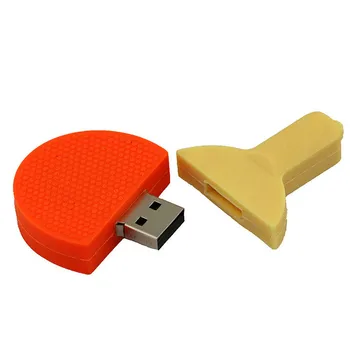 

Wholesale cartoon table tennis racket USB disk fitness advertising sports equipment USB disk ball USB3.0 diskbusiness gift 8g