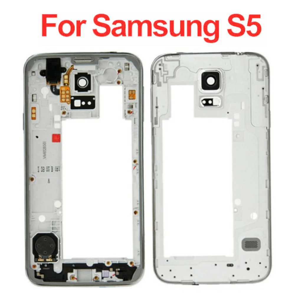 Оригинальная Задняя панель для Samsung Galaxy S5 i9600 G900F G900M G900H G900P средняя рамка пластина