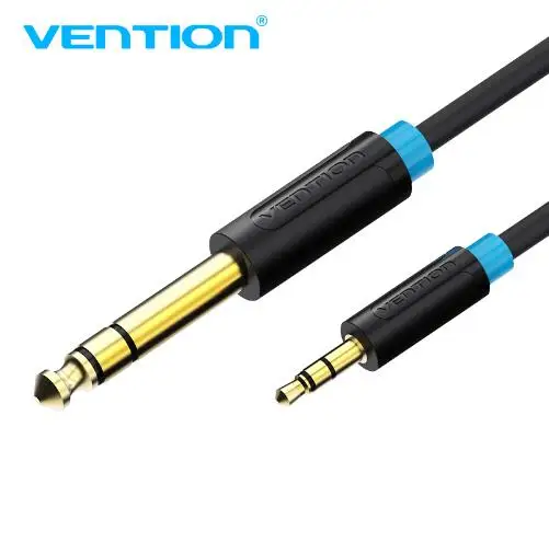 Vention 6 35 мм до 3 5 адаптер Aux кабель для усилителя смесителя Позолоченный Jack 3m 5m Cabo Male