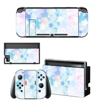 

Purple Pink Flower Skin Sticker Vinyl for NintendoSwitch stickers skins for Nintend Switch NS Console and Joy-Con Controller