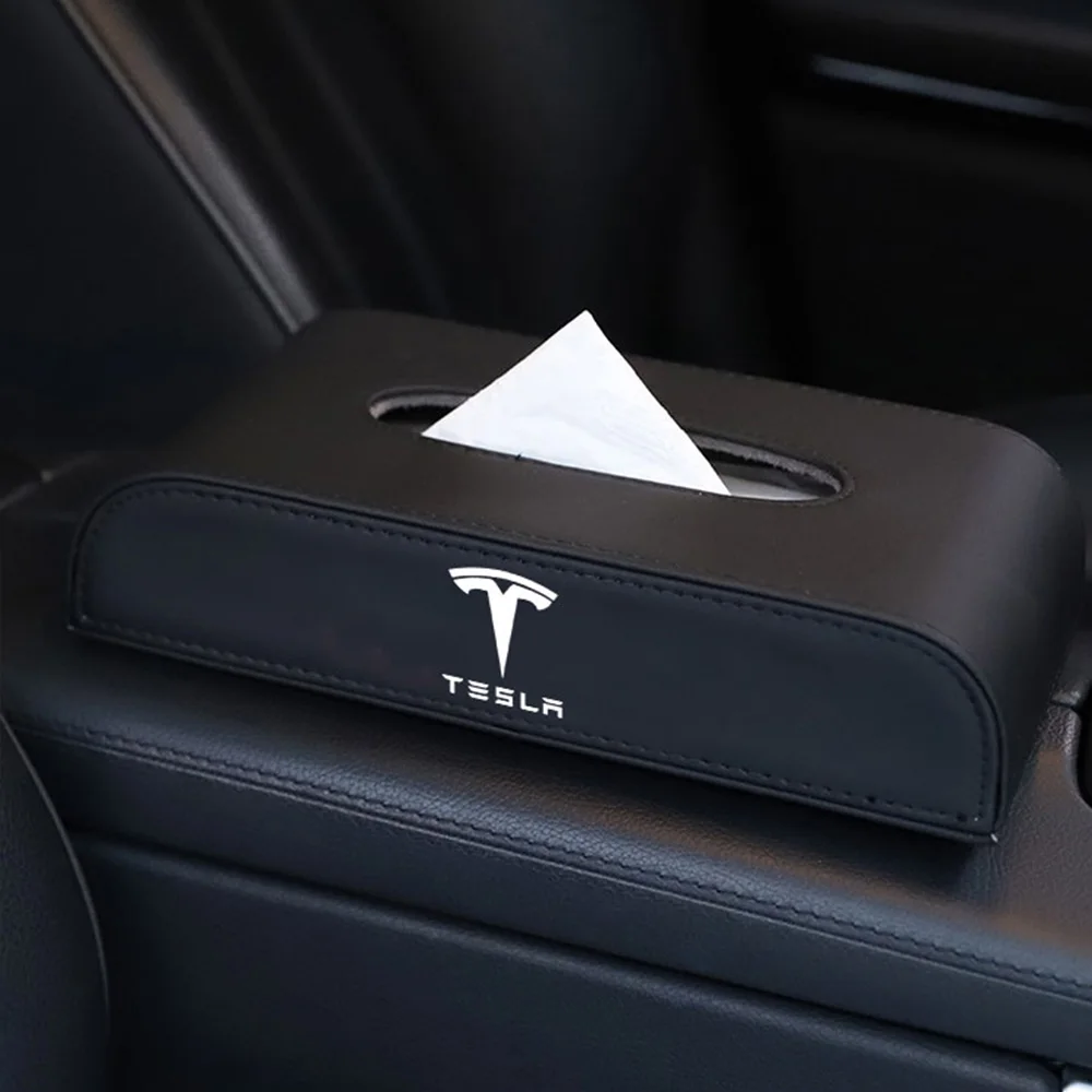 Коробка ткани автомобиля для Tesla модель 3 Модель S модель X 2012 2013 Авто Тесла логотип ткани чехол