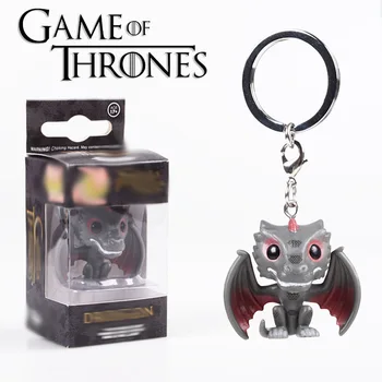 

Game Ice Dragon Thrones Drogon Keychains