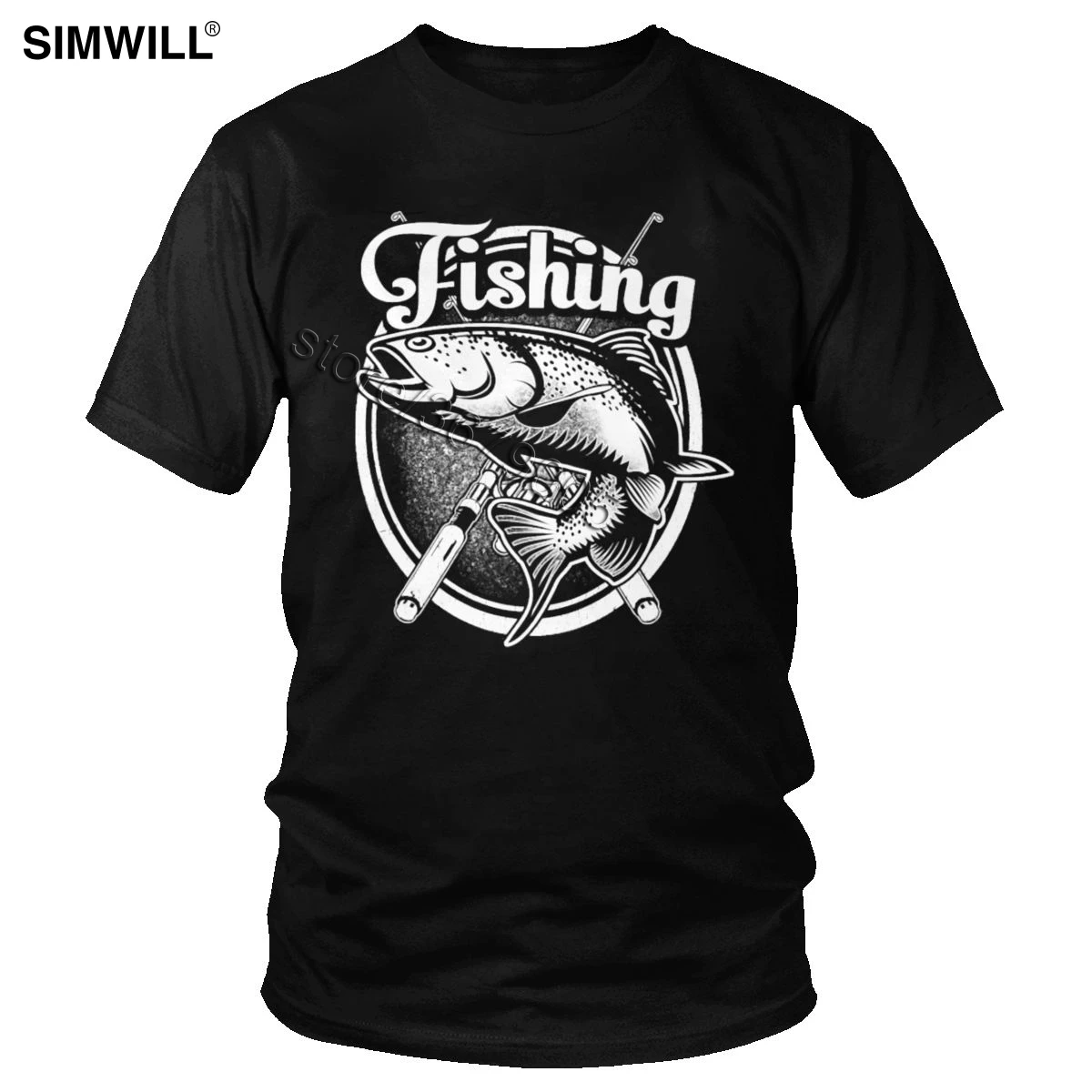 Classic Fish Just One More Cast I Promise T Shirt Funny Fishing Addiction T-shirt Short Sleeve Cotton Fisher Tee Trend Gift Tops |