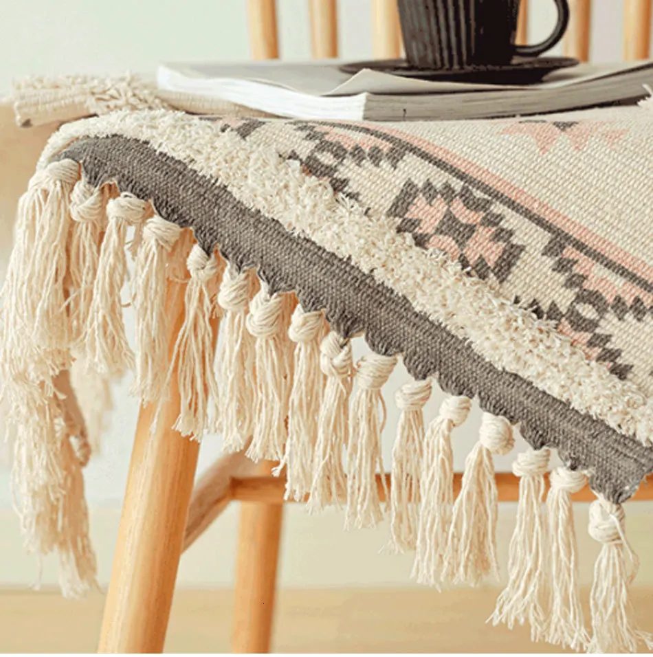 Марокканский хлопок тканый ковер ручной работы коврики ворсистые кисточки с противоскользящая подушка бросок коврик для ванной дверной коврик коврики Para Sala