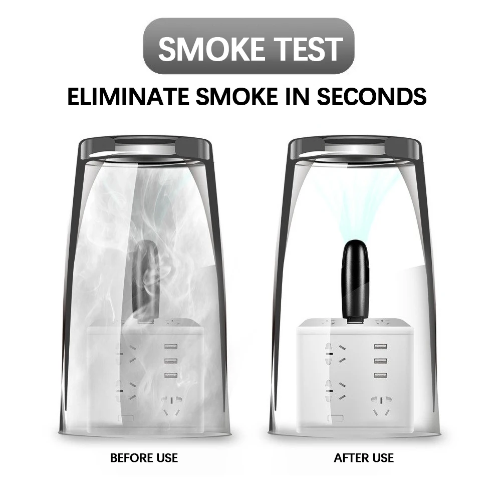 Negative ion Air Purifier Ionizer Ozone Generator Portable USB Small Mini Air Cleaner PM2.5 Odor Eliminator Car Accessories