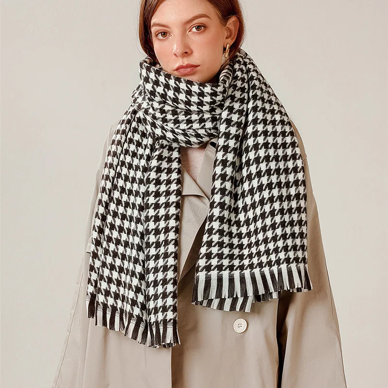 

Women Winter New Fashion Cashmere Pashmina Scarves Long Thick Blanket Shawl Travel Wedding All-match Soft Wraps Bufanda Mujer