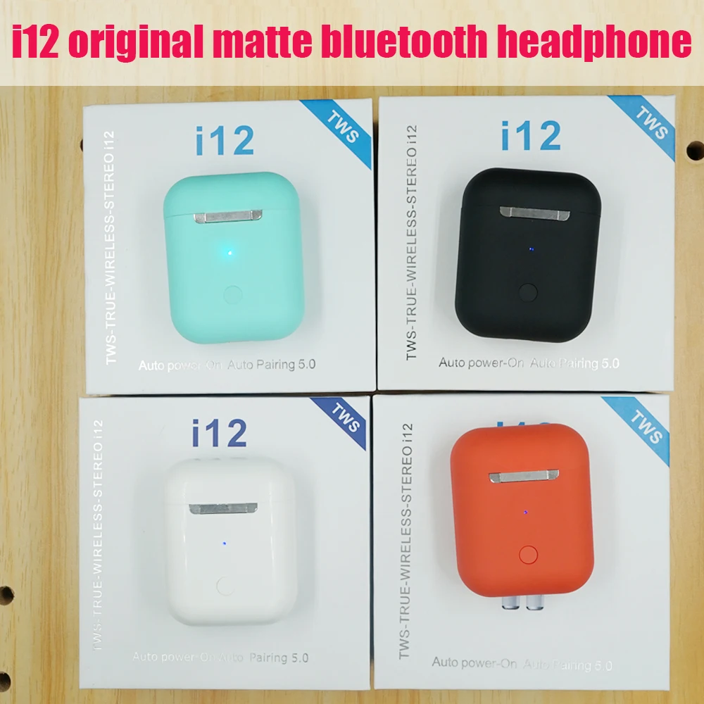 €12.41 25% de DESCUENTO|I12 Tws auricular Bluetooth mate Original 5,0 auricular táctil Pop Up auriculares estéreo inalámbricos auriculares Bluetooth para teléfono-in Auriculares y cascos from Productos electrónicos on AliExpress 