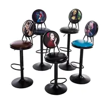 Подъемный барный стул из кованого железа барный стул Европейский стиль стул высокий стул домашний барный стул ретро журнальный стол стул