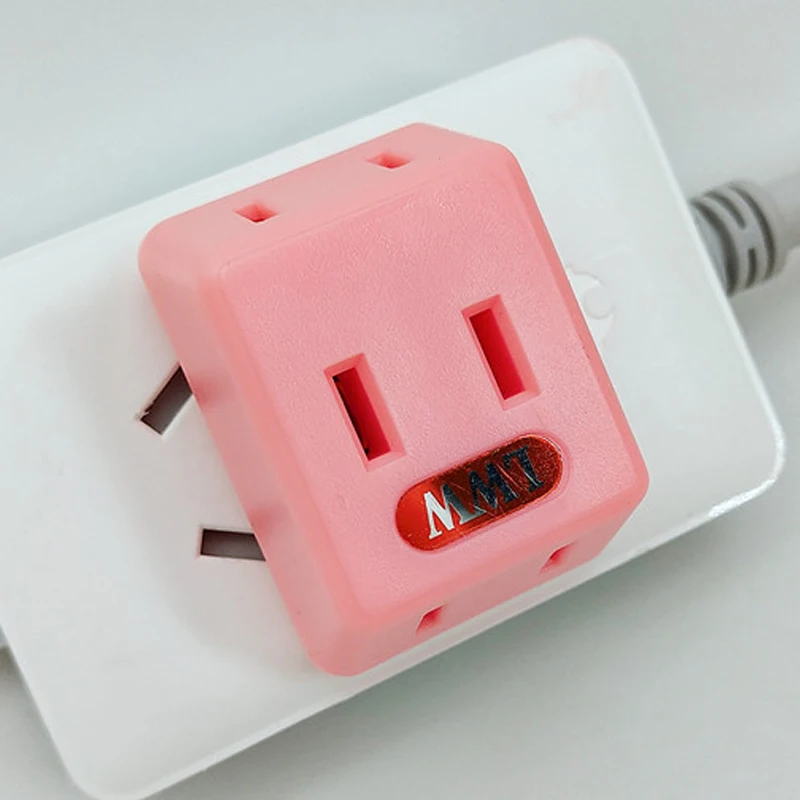 Portable Electrical Outlet Wall Plug Travel Power Strip Triple Tap