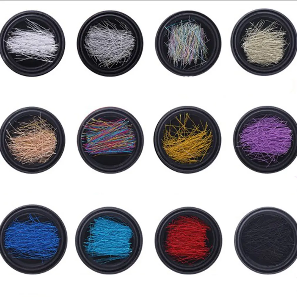 Colorful Nail Art Polish Striping Jewelry Thread Sticker Wire Diy Glitter Line Tape Japan Manicure Strips | Красота и здоровье