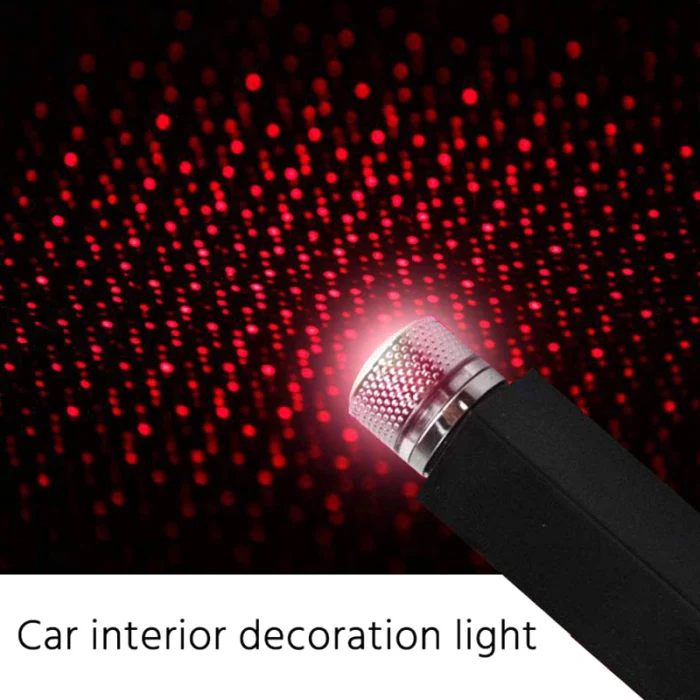 Car USB Star Ceiling Light Sky Projection Lamp Roof Lights Atmosphere Romantic Night Light Decor Atmospheres Decoration M8617