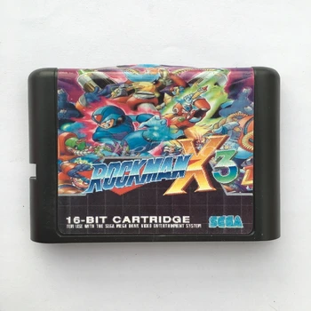 

RockMan X3 EU/JAP Shell for 16 bit Game Card for Genesis System for Sega Mega Drive