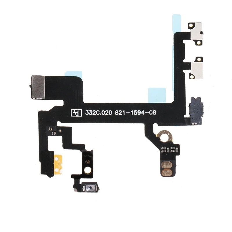 

Phone Power Button On Off Mute Volume Switch Connector Flex Cable For iPhone 5S DXAC