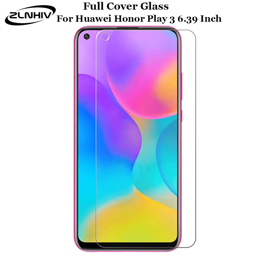 

ZLNHIV for huawei honor play 3 tempered glass phone screen protector honor view 30 v30 pro protective film on glass smartphone