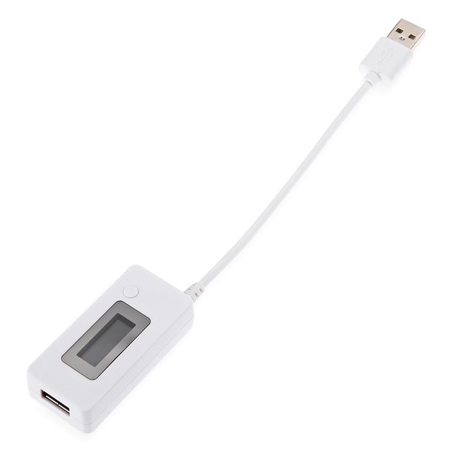 LCD Micro USB Charger Battery Capacity Voltage Current Tester Meter Detector With Switch 0.05A-3.50A