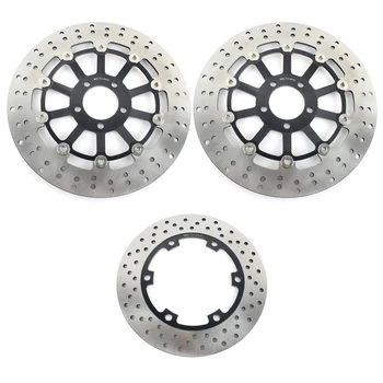 

BIKINGBOY Round Front Rear Brake Discs Disks Rotors For Kawasaki ZZR 1100 C 90 91 92 ZZ-R 1100 C C1 C2 C3 1990 1991 1992