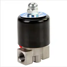 1/" двухсторонний Электрический электромагнитный клапан из нержавеющей стали с нормальным закрытием DC12V, DC24V, AC110V или AC220V 1 шт