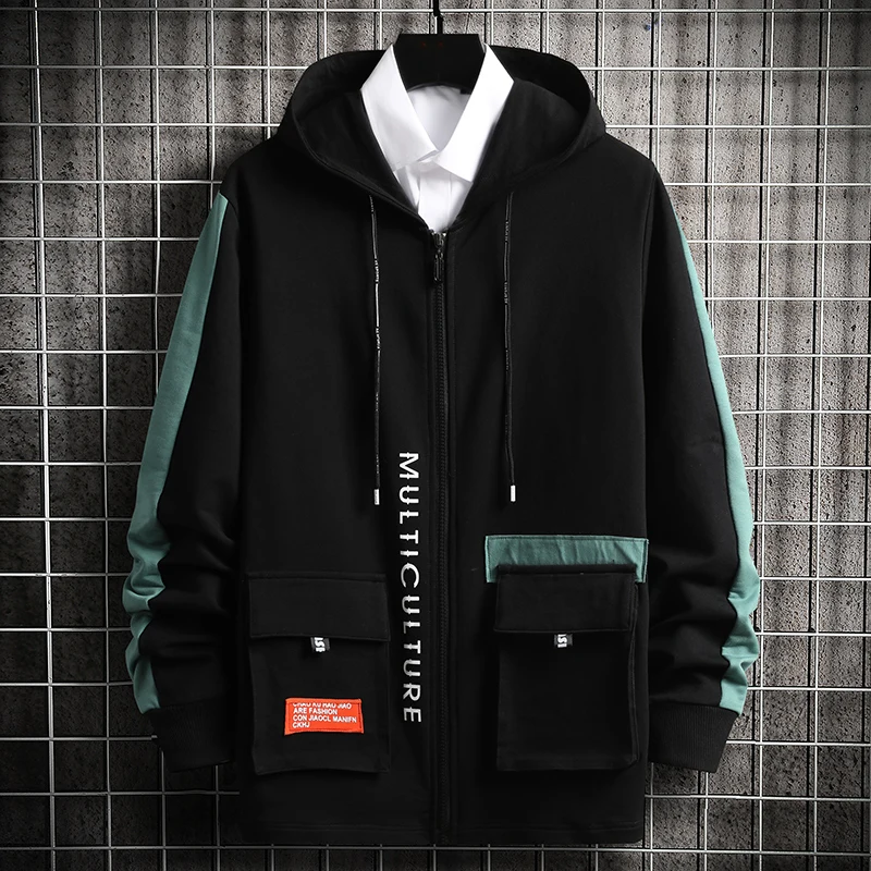 Waliicorners Men's Hoodie Sweatshirt Japanese Streetwear Harajuku Sweatshirts Black Hoodies Man 11 H86dd8e2722874cdeaa7de67f4fa2ae16W