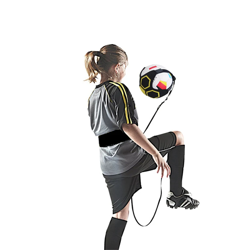 Soccer Ball Juggle Bags Football Training Equipment Kick Solo Children Auxiliary Circling Belt Kids Soccer Trainer