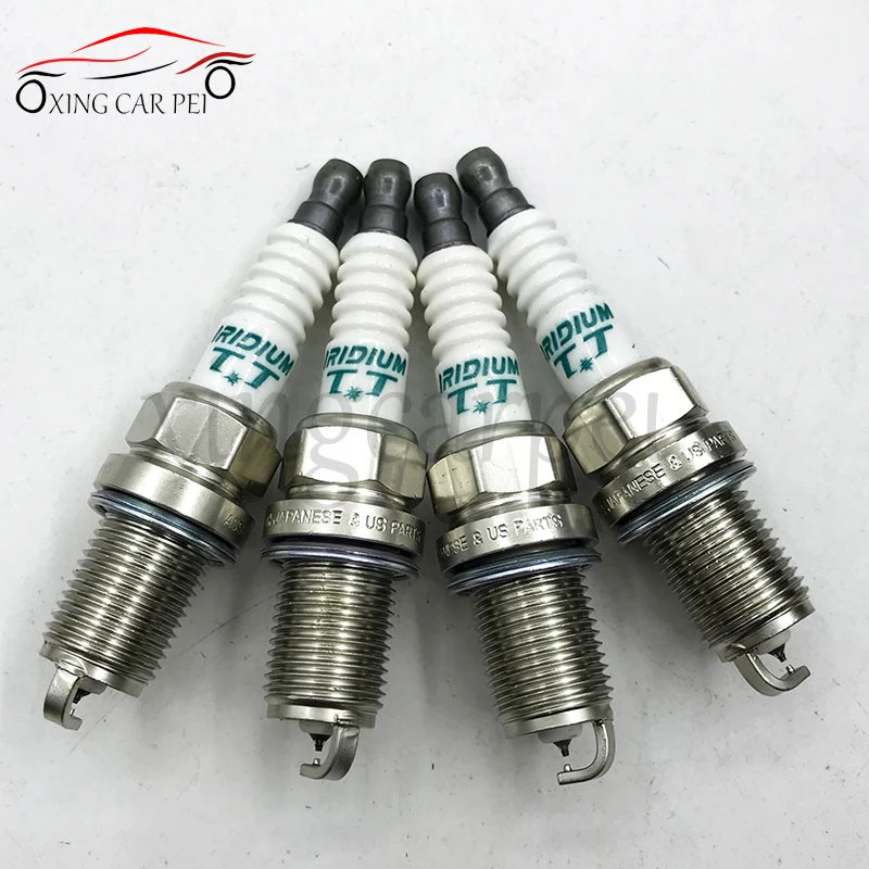 4pcs IK20TT Dual IRIDIUM Spark Plug For Audi Chery For VW For Toyota CITROEN Jeep Subaru Seat
