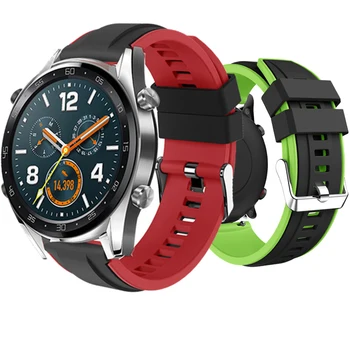 

22MM Silicone Straps For Huawei Watch GT/GT2 2E Smart Watch Band Wrist Bracelet Strap For Xiaomi Amazfit Stratos 3/2/Pace Correa
